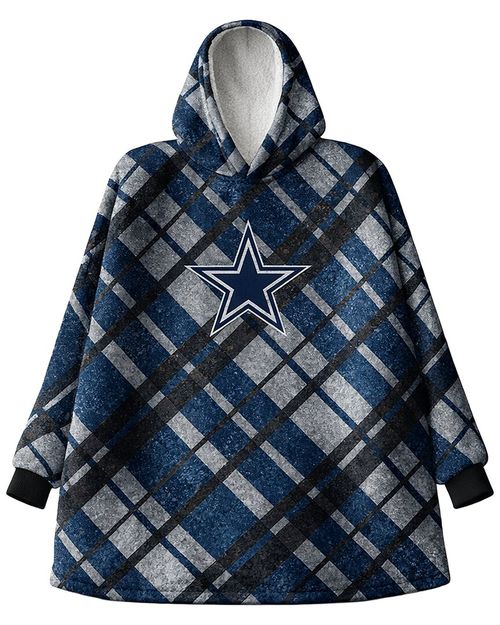 Dallas Cowboys Nfl Team Hooded Sherpa Blanket