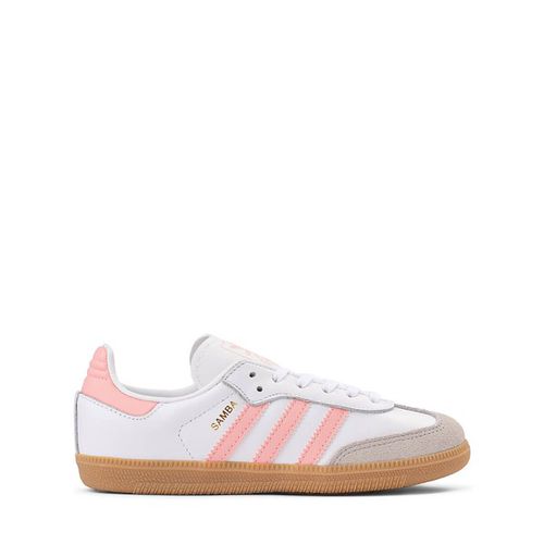 Adidas Samba OG Athletic Shoe - Big Kid - White / Semi Pink Spark / Gu