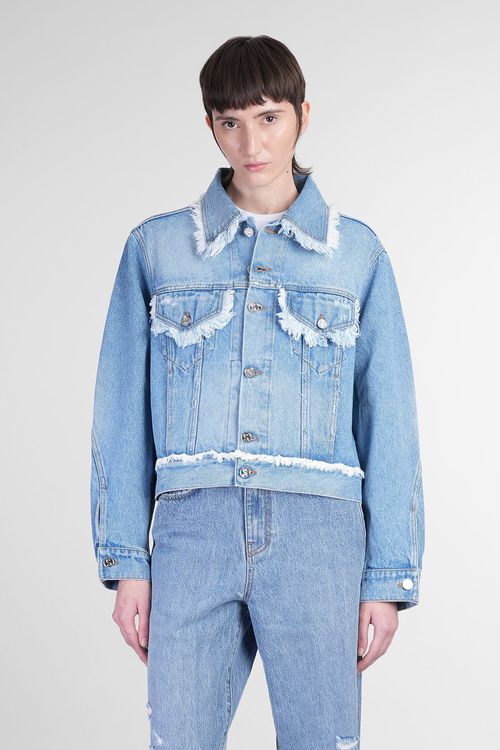 Sydney Denim Jackets In Blue Cotton
