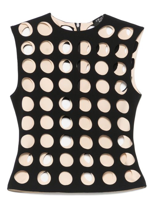 A.W.A.K.E. Mode Layered Holes top - Black
