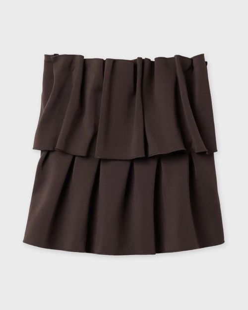 Dagmar Top Sculpted Tube Chocolate