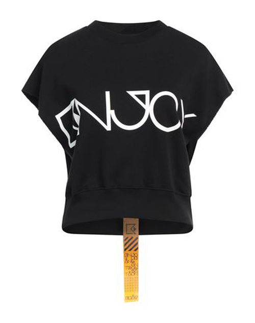 Woman Sweatshirt Black Size L Cotton