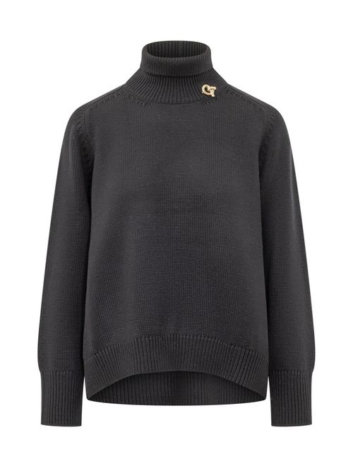 Black Knitted Turtle Neck Sweater