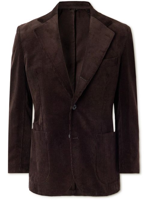 Slim-Fit Cotton-Corduroy Blazer