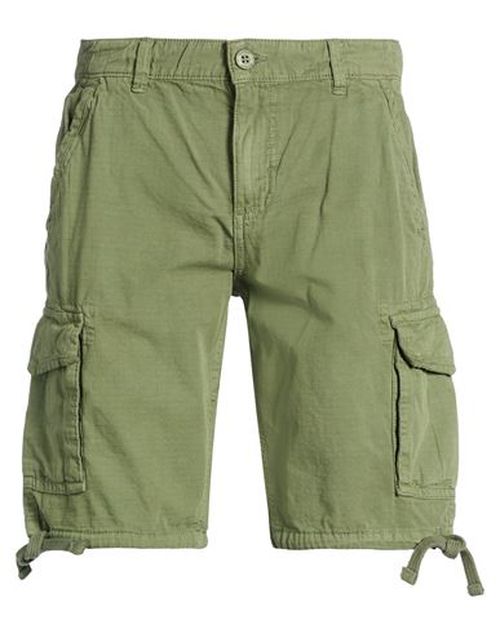 Man Shorts & Bermuda Shorts Military green Size XS Cotton