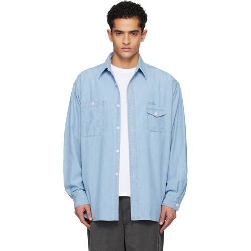 Blue OOAL Regular Collar Chambray Shirt