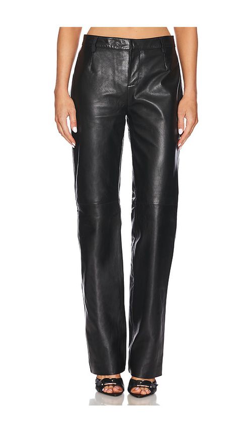 Retrofete Adelina Leather Pant in Black