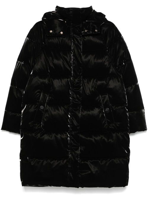 Satin down jacket - Black