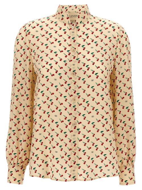 Valentino Garavani - Cherryfic Shirt And Blouse Beige