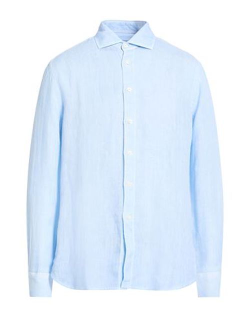 Man Shirt Light blue Size XXL Linen