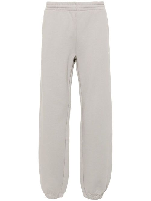 Logo-appliqué cotton track trousers - Grey