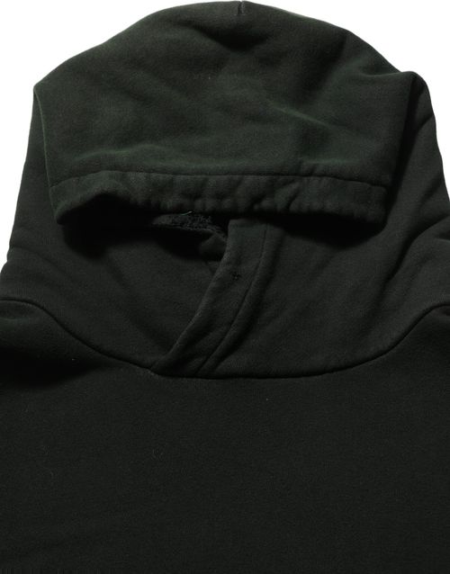 Cotton Pullover Hoodie — Black