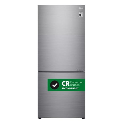 " Wide Bottom Freezer Refrigerator - Stainless Steel, Reversible Door, LED Lighting, . ft