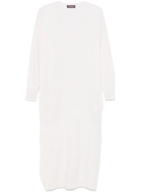 Sequin-embellished maxi dress - White