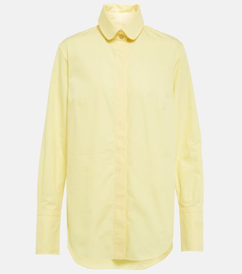 Oversized cotton poplin shirt