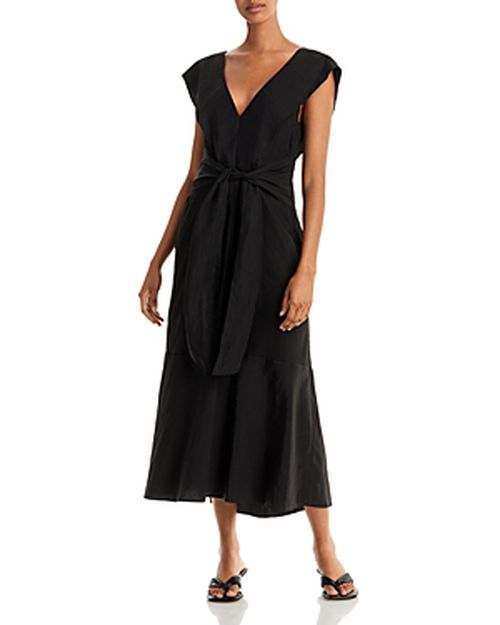 Tie Waist Midi Dress