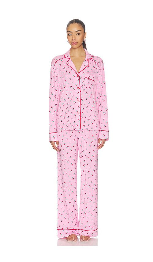 BEACH RIOT Livy Top & Connie Pant Set in Pink. - L also in M, S
