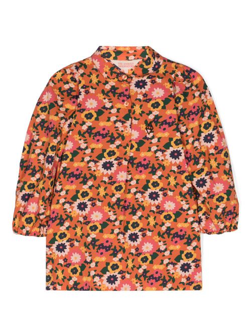 Cuckoo floral-print blouse - Orange