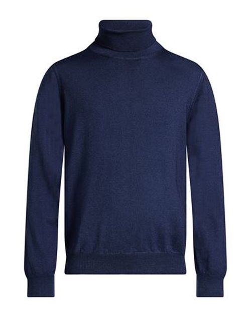 Man Turtleneck Blue Size 42 Virgin Wool