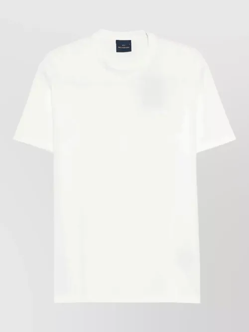 Paul & Shark - cotton t shirt embroidered logo detai