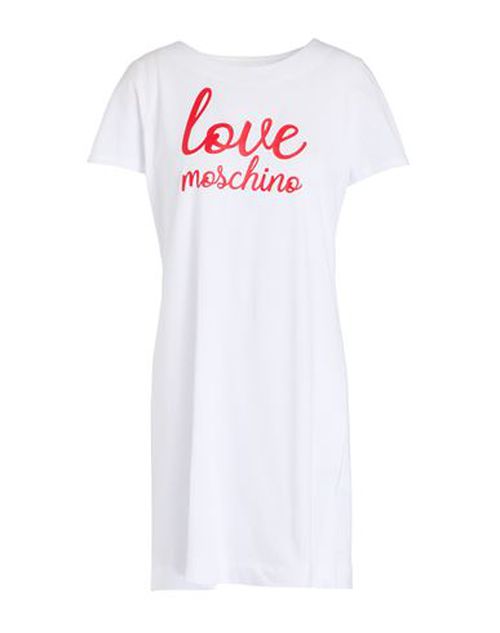 Love Moschino Woman Mini dress White Size 2 Cotton