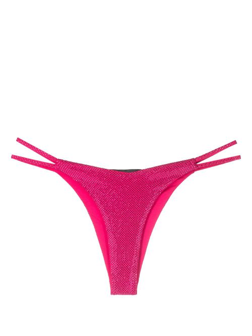Crystal-embellished thong - Pink