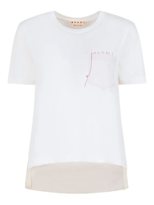 Cotton T-Shirt With Embroidered Logo
