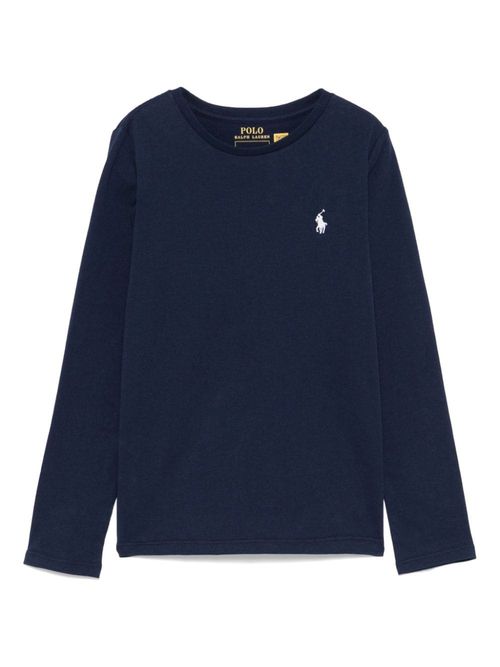 Polo Pony-embroidered T-shirt - Blue