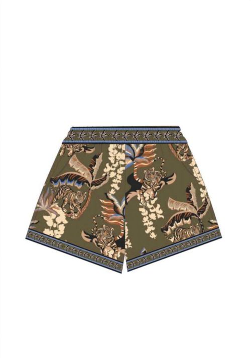 Women's Bali Tiger Shorts In Green