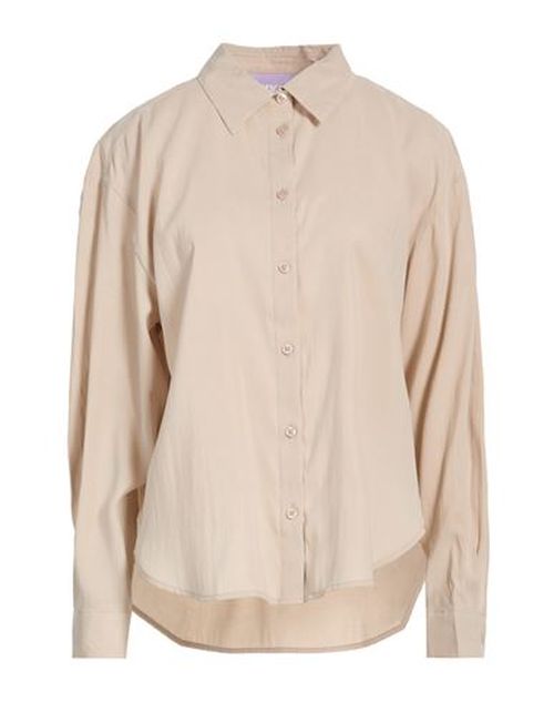 Woman Shirt Beige Size L Modal, Polyester