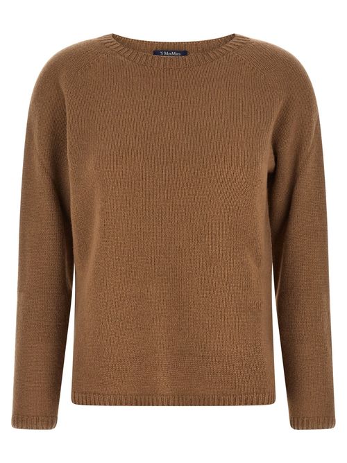 Brown Knitted Round Neck Sweater
