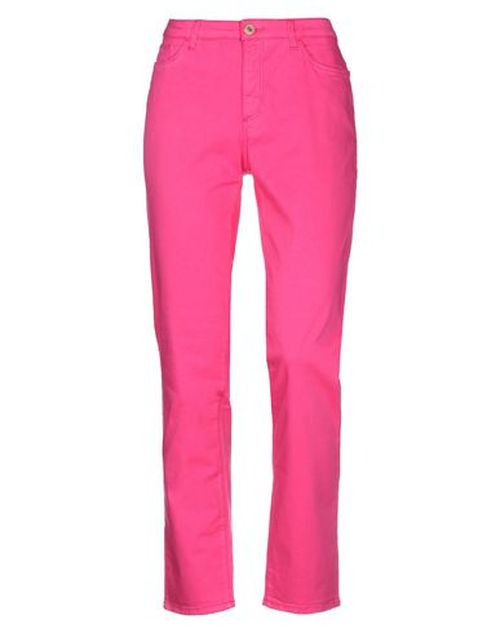Woman Pants Fuchsia Size 28 Cotton, Elastane