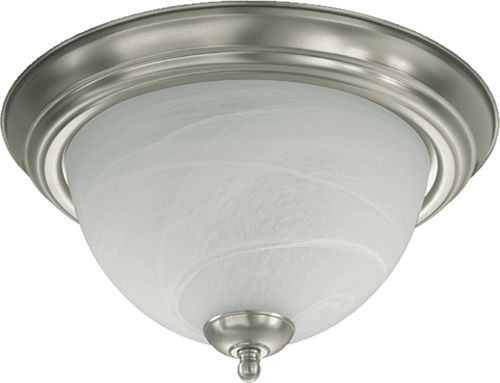 Satin Nickel Two Light Ceiling Mount from the 3066 Ceiling Mounts Collection