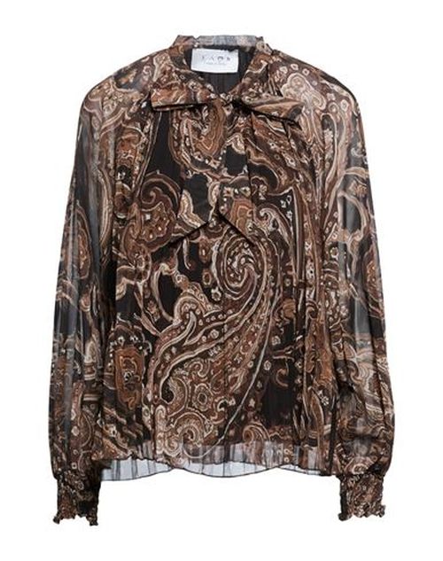 Woman Top Brown Size L Polyester