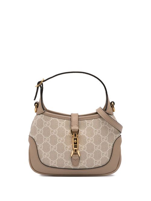 Gucci Pre-Owned 2016-2024 Mini GG Supreme Jackie 1961 satchel - Brown