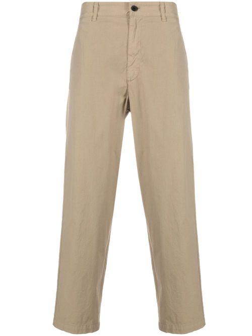 Mid-rise stretch-cotton chinos - Neutrals