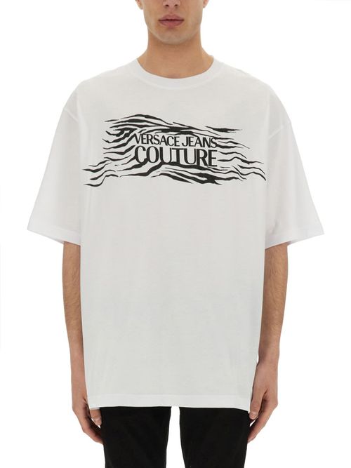 Zebra Rhinestone Logo T-shirt