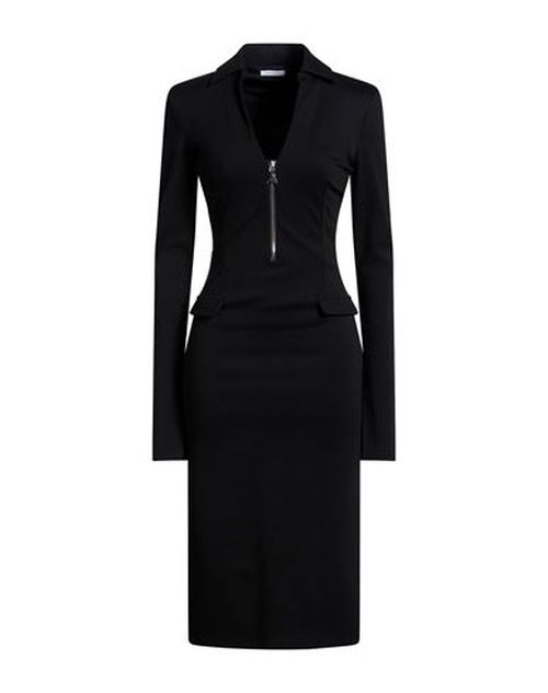 Woman Midi dress Black Size 4 Viscose, Polyamide, Elastane