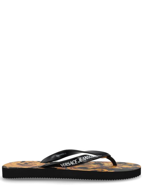 Thong sandal with logo