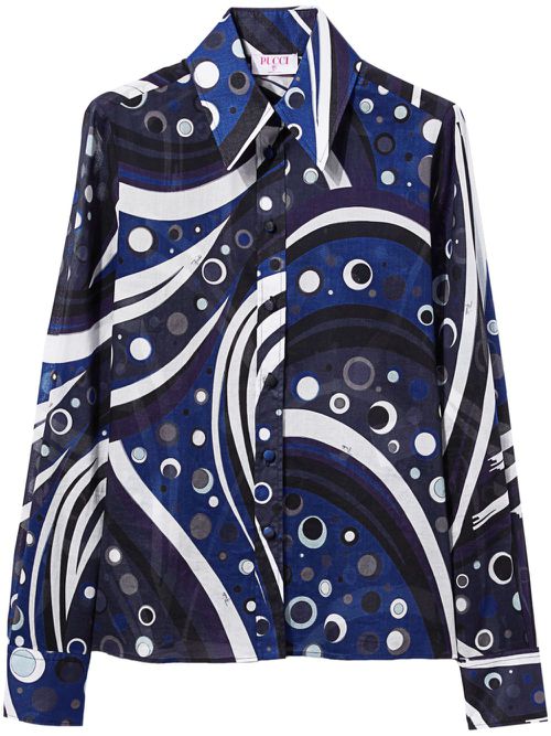 Fontane-print shirt - Black