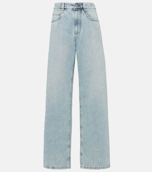 High-rise straight jeans