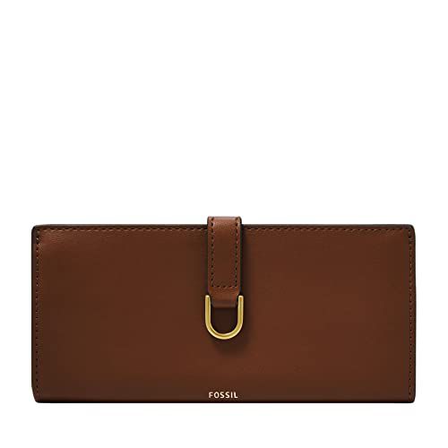 Fossil Women's Kier Cactus Leather Tab Clutch - Brown