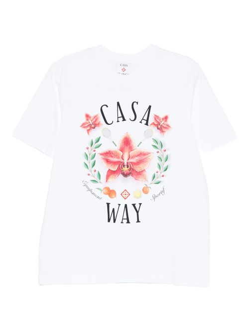 Men's 100% Cotton Orchid Graphic T-Shirt