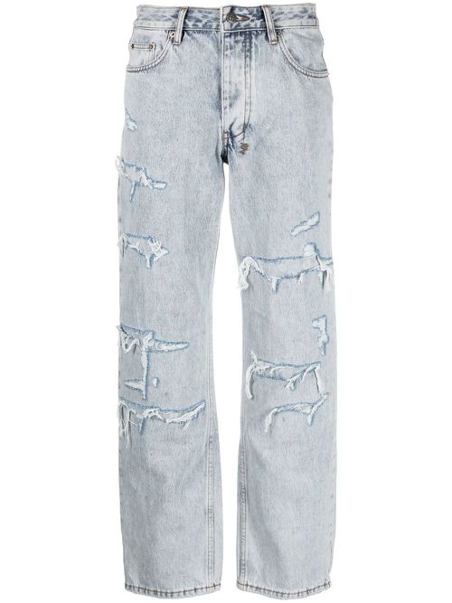 Brooklyn Muse Repair straight-leg jeans - Blue