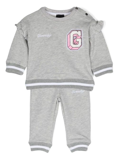 Logo-patch tracksuit - Grey