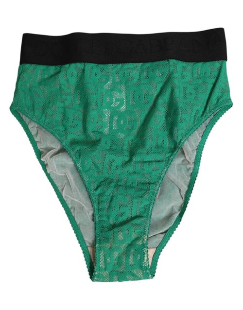DG Logo Lace High Brief — Green