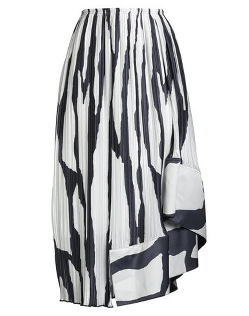 Woman Midi skirt White Size 4 Polyester