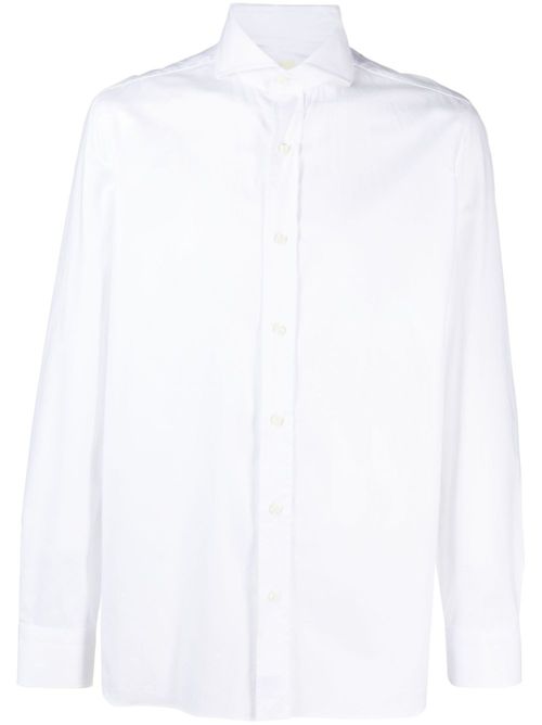 Button-down cotton shirt - White