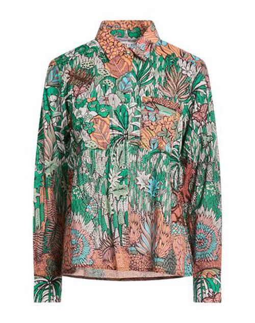 Woman Shirt Green Size S Cotton