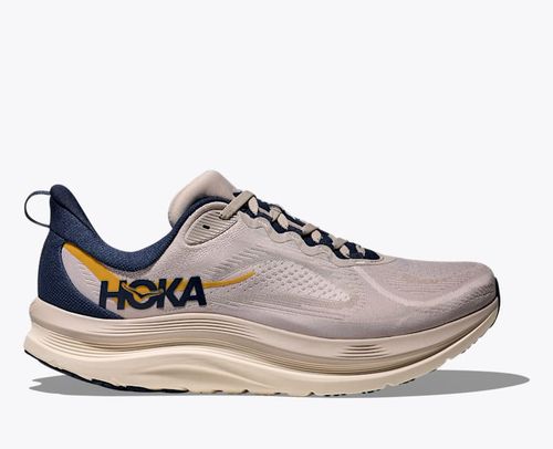 HOKA Men's Kawana 3 Shoes in Putty/Midnight Blue